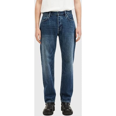 AllSaints Reid Indigo Blue Maat: W36L30 | Straight Jeans Outlet | Heren | Blauw