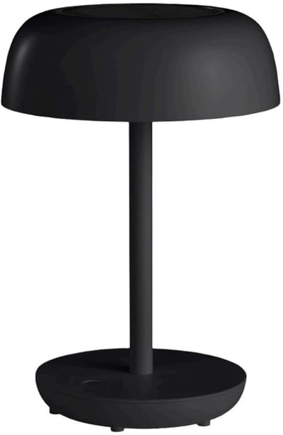 Kynast LED tafellamp Solar & USB lamp 29cm dimbaar mat Zwart zware uitvoering binnen en buiten terras caravan en camping