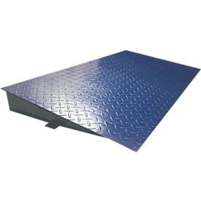 Stalen oprijplaat Adam PT 10R, voor weegplateau PT-112/PT-312, B 635 x D 1200 x H 115 mm, blauw