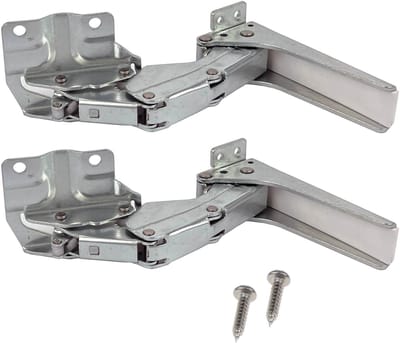 Multaparts® scharnieren set (2 stuks) voor koelkast | Alternatief voor Bosch / Siemens 00481147, 00265843, 00265273, 5546050 | Set links + rechts
