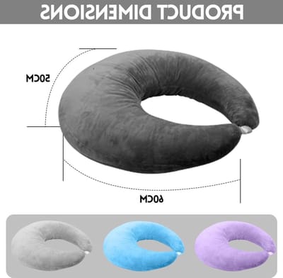 Ergonomisch Lees- en Gaming Kussen, Ondersteunend Armkussen voor Comfortabel Lezen, Spelen en Werken (Donkergrijs)