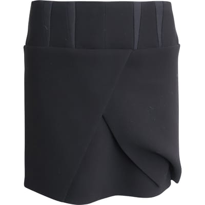 Balenciaga minirok in zwart acetaat