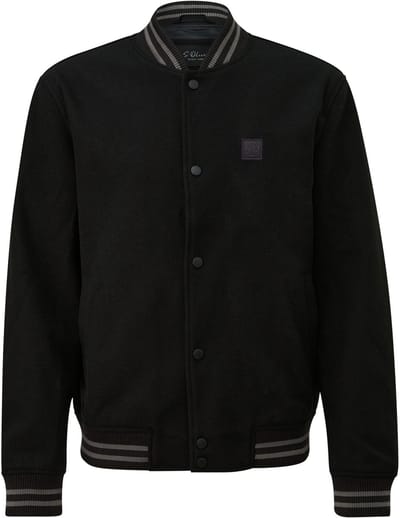 s.Oliver  Jackets Outdoor Black Maat: S | Bomberjacks Outlet | Heren | Zwart
