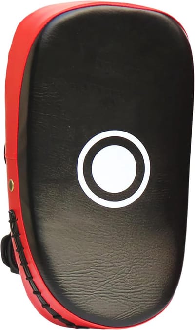 Bokspads voor Training - Trapkussens Oefenpads - Vechtsport Oefenen - Gebogen Ergonomisch Design - 37 cm Lengte - Zwart
