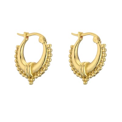 WeLoveSilver - Goudkleurige oorringen - Balinese stijl - Hypoallergeen