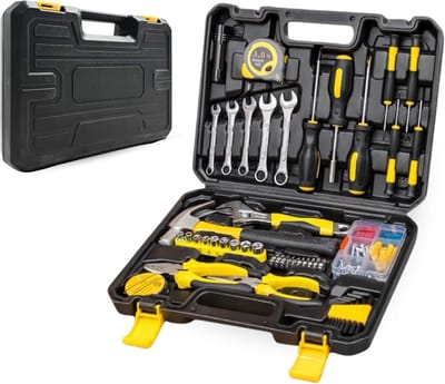 Gereedschapskoffer 88-delig Gereedschapsset - Complete DIY Set voor Huis & Reparaties - Compacte Opbergkoffer - Duurzaam Staal & Antislip Handgrepen - Klusset, Tool Kit, Gereedschapskist