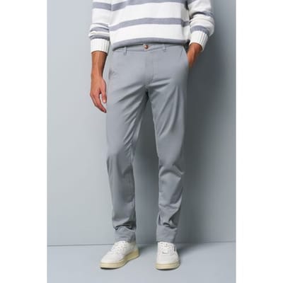 Meyer Broek M5 Chino Light Summer Twill Comfort Stretch Grijs / male