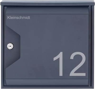 Design brievenbus met krantenvak RAL 7016 Antracietgrijs