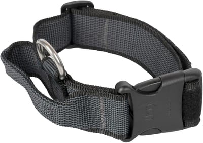 Verstelbare Hondenhalsband met Handvat en Veiligheidsslot - Kleur & Grijs, 40 mm, 38-53 cm