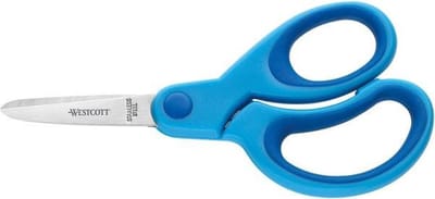 Westcott schaar - Kids - 13cm - soft grip - spitse punt - blauw - AC-E21583