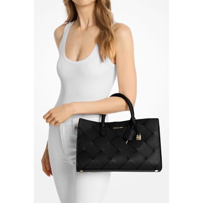 Michael Kors Medium East/west Satchel Black Size: OS | Handbags Outlet | Dames | Zwart