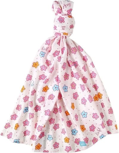 Lief! XL Hydrofieldoek met Bloemenprint Roze– 120x120cm| Hydrofiele luiers voor baby’s | Babyverzorging