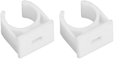 BRENZOOS- Buisclip U-vormig - 20 Stuks - Voor PPR/PVC - Bevestigingsclips - Inclusief Schroeven - 16/20/25/32mm - Pijpenklem