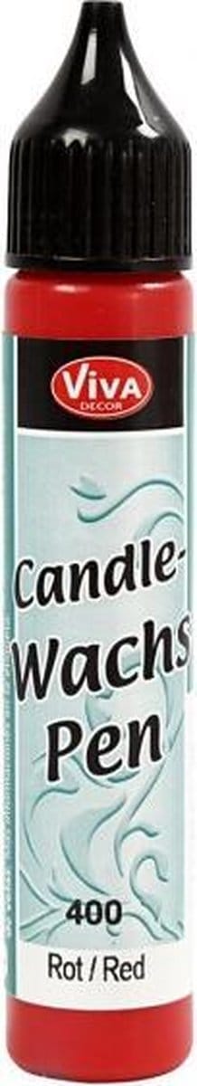 Kaarsversierpen, rood, 25ml