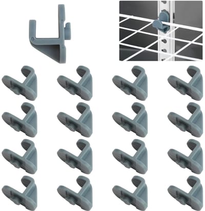 Dailygoods- Diepvriezerhaak 16 Stuks - Koelkastplankclips - Diepvriesklemhaken - Planksteun - Kunststof - Vervangende Plankclips