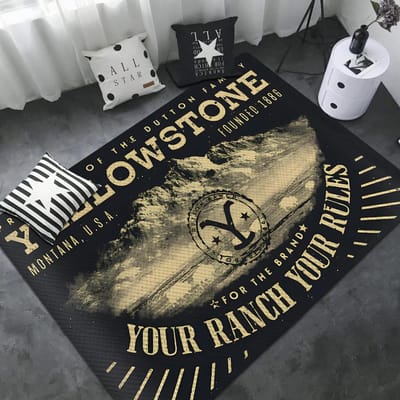 Yellowstone Dutton Ranch Badmat Antislip Absorbeert Water Lange Strook Kussen Slaapkamer Mat Welkom Deurmat 80*120cm