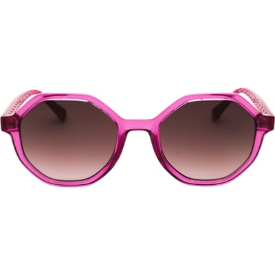 Ik Ben Dol Op De Fuchsia Roze Zonnebril Van Moschino