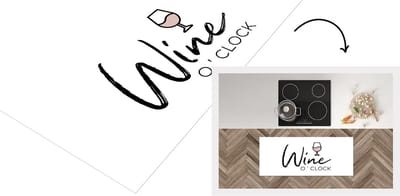 Keukenloper - Loper keuken - Wijn - Quotes - Spreuken - Wine o'clock - 120x50 cm - Keukenloper vinyl