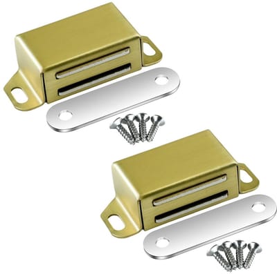 Dailygoods- Magneetsnapper sterke 14 kg - Deurmagneet - Magneetsluiting - Roestvrij staal - Kasten/sluiten - Kindveilig - Deursluiting
