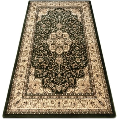 Kleden Rugsx Tapijt ROYAL AGY patroon 0521 donker groen 100x200 cm