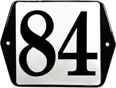 Emaille huisummer model oor - 84