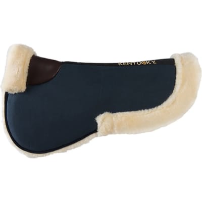 Kentucky Horsewear - Kentucky Horsewear Zadelonderlegger wol/bont Absorb - maat One size - Navy