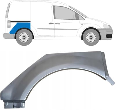Reparatiepaneel achterspatbord voor Volkswagen Caddy 2004-2020 / Rechts