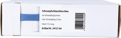 Krimpkous Blauw Ø 6.4 mm / Lengte 12 meter