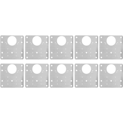 30 STUKS Kastdeur Reparatieplaat Scharnieren Reparatie Bevestigingsplaat 9x9cm Roestvrijstalen Scharnier Reparatiebord