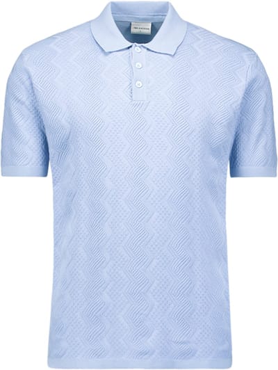 Gebreide polo met reliëf