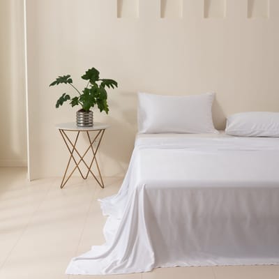 Wit Bamboe Laken 270x290cm – 100% Natuurlijk Bamboe – 400 TC – Ademend & Temperatuurregulerend – Koel en Zijdezacht Boomba Bamboo®