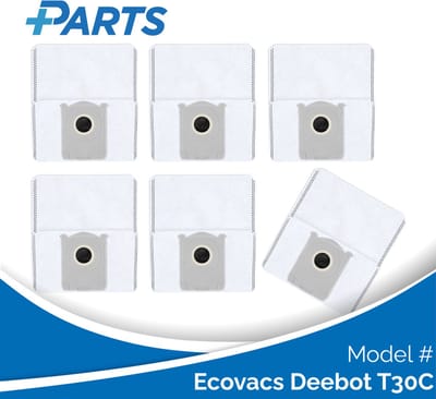 Ecovacs Deebot T30C Stofzakken (6 Stuks, Plus.Parts® alternatief voor DDB030041)