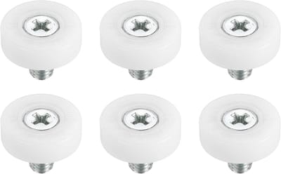 Laderollen - Ladekatrol Wielen - Laden Soepel Laten Lopen - Duurzaam POM Materiaal - 19mm Wiel - Wit