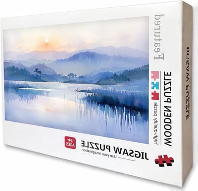 Houten Puzzel - Landschap Puzzel - Ontspanning Thuis - Gedetailleerde Afbeelding - 3000 Stukjes - Zonsondergang