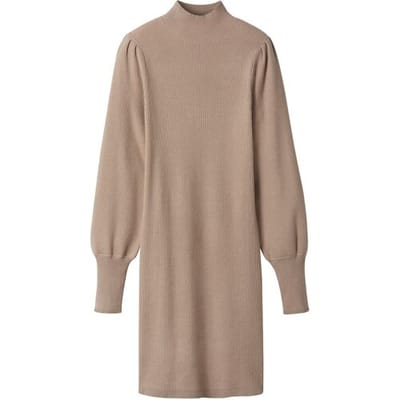 ESMARA Gebreide dames jurk (Beige, XS (32/34))