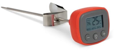 ETI - Digitale Barista Melkthermometer met Alarm - IP65 Waterdichte Melkschuimthermometer - Professioneel - 175 mm - Rood