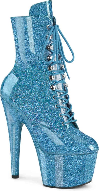 Pleaser - ADORE1020GP Plateau Laarzen - 35 Shoes - Blauw