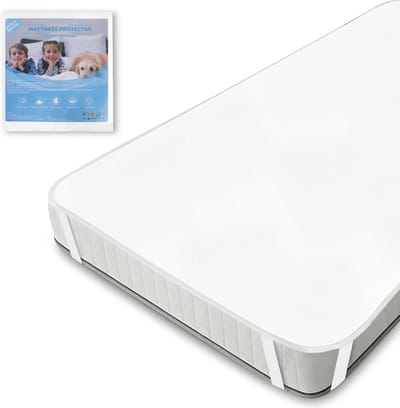 SnelShoppen - Matrasbeschermer 120 x 200 cm, 100% Katoen, Molton, Ademend, Oeko-Tex Gecertificeerd, Geluidloos, Ideaal voor Kinderen en Allergieën
