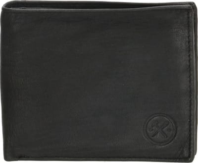 Hide & Stitches San Antonio Portemonnee - 100% Leer - Zwart