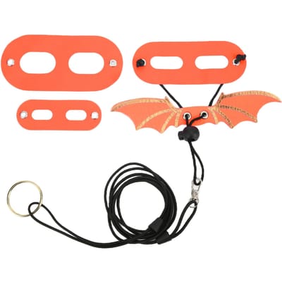 Laisse réglable pour lézard Harnais pour dragon barbu Doux pour reptiles Petits animaux de compagnie Bleu orange