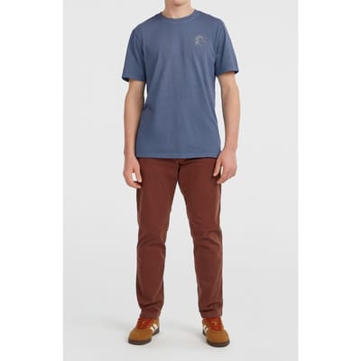 O'Neill O'riginals Retro Back Print T-shirt Mozart Blue Taglia: M | T-shirt stampate Outlet | Uomo | Blu