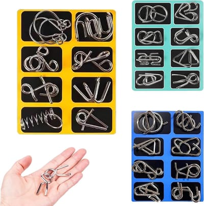 Educatieve Ring Puzzels - Breinbrekers voor Volwassenen en Kinderen, Perfect voor Feestjes en Spelletjesavonden