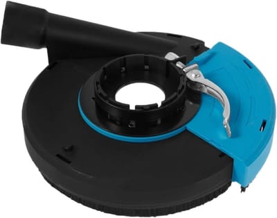 Stofkap Haakse Slijper - Stofafzuiging Slijper - Stofvrij Werken - Draaibare Schuifkap - 180X - Zwart Blauw