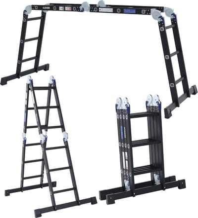 ALDORR Professional - Vouwladder 4 x 3 treden met platform - Aluminium - 3,50 meter