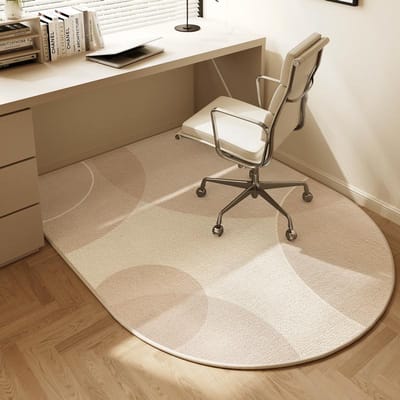 Gebogen Computerstoel Vloermat Studeerkamer Gaming Draaistoel Geluiddichte Voetmat Slaapkamer Commode Tapijten Woondecoratie 90x60cm 36x24inch
