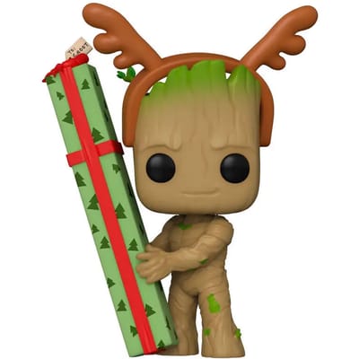 Funko Guardians Of The Galaxy - Marvel Holiday Special POP! Heroes Groot 9 cm Verzamelfiguur - Multicolours