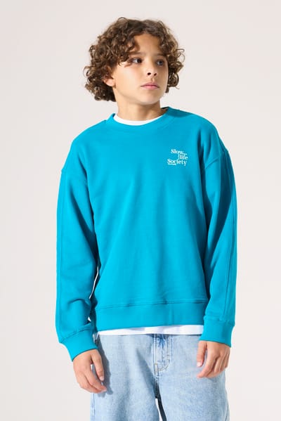 GARCIA Jongens Print Sweater Blauw Lange mouw