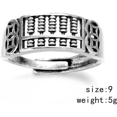 Chinese Retro Koperen Munt Openingsring Voor Mannen Vrouwen Feng Shui Pixiu Ringen Amulet Rijkdom Geluksring Vinger Sieraden Verjaardagscadeau white