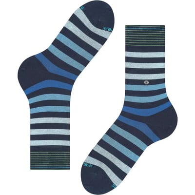 Burlington Blackpool gedessineerd katoen sokken heren blauw - maat 40-46