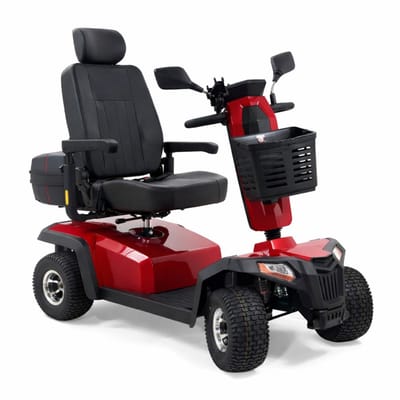 Plaza 1400E Extreme Scootmobiel – 17 km/u – Actieradius tot 70 km – Draagvermogen 250 kg – Inclusief Scootmobiel Koffer